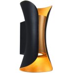 12w salle de bains miroir avant, led miroir avant lampe murale, noir plus or, lumire blanche chaude