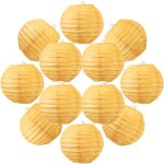 12x lanterne papier 10 cm orange - suspension boule papier 10 cm (12'') type lanterne japonaise pour ...