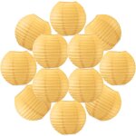 12x lanterne papier 20 cm orange - suspension boule papier 20 cm (12'') type lanterne japonaise pour ...