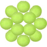 12x lanterne papier 20 cm vert anis - suspension boule papier 20 cm (12'') type lanterne japonaise pour ...