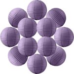 12x lanterne papier 30 cm aubergine - suspension boule papier 30 cm (12'') type lanterne japonaise pour ...
