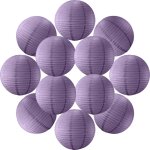 12x lanterne papier 40 cm aubergine - suspension boule papier 40 cm (12'') type lanterne japonaise pour ...