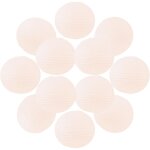 12x lanterne papier 40 cm rose saumon - suspension boule papier 40 cm (12'') type lanterne japonaise ...