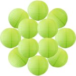 12x lanterne papier 40 cm vert anis - suspension boule papier 40 cm (12'') type lanterne japonaise pour ...