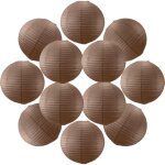 12x lanterne papier 50 cm chocolat - suspension boule papier 50 cm type lanterne japonaise pour decoration ... 12x lanterne papier 50 cm chocolat - suspension boule papier 50 cm type lanterne japonaise pour decoration ...
