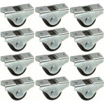 12x roulette meuble 25mm universelle mini rouleau noir pied lit casier chariot poubelle rangement table ... 12x roulette meuble 25mm universelle mini rouleau noir pied lit casier chariot poubelle rangement table ...