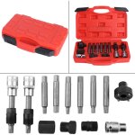 13 pcs alternateur roue libre poulie retrait socket bit set garage service tool kit