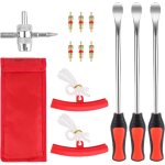13 pi�ces demonte pneu outil, demonte pneu moto demonte pneu voiture, jantes protecteurs et valves, outil ...