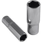 Prise jack 19 mm de 75 mm de long. hexagone 1 / 2  chrom� jbm13257