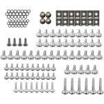 137 pi�ces kit de boulons de corps de car�nage de moto, kit visserie fixations clip vis set en aluminium ...