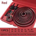 13pcs 19 - 127m ensemble de scie cloche scie tasse bois couronne foret pour panneau de gypse bois pvc ... 13pcs 19 - 127m ensemble de scie cloche scie tasse bois couronne foret pour panneau de gypse bois pvc ...