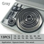 13pcs 19 - 127m ensemble de scie cloche scie tasse bois couronne foret pour panneau de gypse bois pvc ...