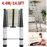 14. 4ft chelle tlescopique robuste de 4, 4 m - en aluminium - chelle tlescopique - escabeau pliable ...