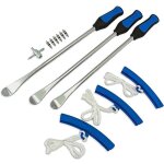 14. 5? steel tire spoons tool set, tire tools include 3 piece tire spoons, 3 piece rim protector, valve ...