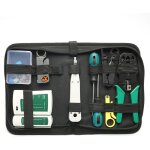 14 pcs portable ethernet rseau matriel sac outil rseau lan cble pince  sertir outils kit rseau ...