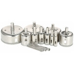 14 pi�ces 3 - 70mm verre trou scie kit diamant enduit noyau scie cloche marbre foret carrelage c�ramique ...