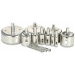 14 pices 3 - 70mm verre trou scie kit diamant enduit noyau scie cloche marbre foret carrelage cramique ...