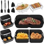 14 pi�ces silicone accessoires air fryer pour friteusesilicone accessoires air fryer pour friteuse, silicone ...