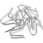 140 pi�ces crampons en acier galvanis� crampillons pour cloture crampillon grillage 1. 2 1. 9cm clou ...