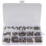 140pcs cl� d'arbre d'entra�nement parall�le cl� parall�le carr�e cl� � plumes � bout rond clavettes paralleles ...