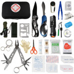 141pcs kit de survie �quipement d'urgence trousse de premiers soins �quipement de survie en plein air ...