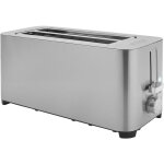 142402 double toaster � fente large avec grille sp�ciale viennoisieries acier inoxydable - princess