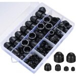 145 pi�ces cache boulons capuchon � vis, plastique �crous d�me, ecrou protection hexagonal, boulons capuchon ...
