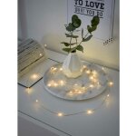 Konstsmide 1461 - 860 micro guirlande lumineuse pour l'intrieur  pile(s) nombre de lumire 40 led ambr ...