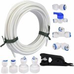 15 m�tres tuyau d'alimentation en eau tube et kit de connecteurs de r�frig�rateur pour r�frig�rateur ...