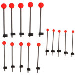 15 pi�ces embouts de canne � p�che glace � ressort balle, haute r�sistance au froid, portable et durable ...