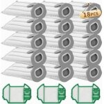 15 sacs d'aspirateur pour vorwerk kobold vk7, compatibles avec vorwerk kobold vk7, avec 3 filtres hepa, ...