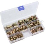 150 pi�ces �crous � rivets m3 m4 m5 m6 m8 m10 kit d'assortiment d'inserts de filetage en acier au carbone ...
