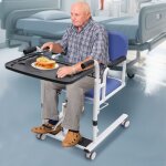 150kg ascenseur hydraulique pour patient fauteuil roulant de transport portable aide au transfert
