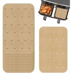 150pcs papier cuisson air fryer 20, 5x14cm, papier sulfuris� rectangulaires doublures en papier sulfuris� ...