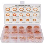 150pcs rondelle cuivre joint vidange assortiment kit m5, m6, m8, m10, m12, m14, m16, m18, m20, m22, 15 ...