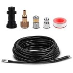 15m kit tuyau d�boucheur flexible haute pression avec adaptateur convient pour k�rcher k2 k3 k4 k5 k6 ...