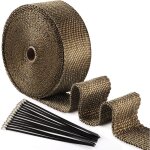 15m50mm ruban isolant thermique en titanium magma + 10 attaches de câble en acier inoxydable de noir ... 15m50mm ruban isolant thermique en titanium magma + 10 attaches de câble en acier inoxydable de noir ...