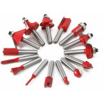15pcs 6. 35mm tige fraises à défoncer kit coffret fraise pour defonceuse en carbure de tungstène outil ... 15pcs 6. 35mm tige fraises à défoncer kit coffret fraise pour defonceuse en carbure de tungstène outil ...