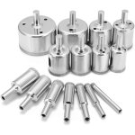 15pcs foret diamant forets scies trou scies cloche trou scies diamant pour verre, cramique, porcelaine, ...
