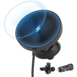 15w chargeur voiture - ultra aimant charge rapide, support t�l�phone magn�tique voiture induction, chargeur ...