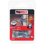 16 chevilles m�talliques � expansion � 5 x 36 mm avec vis m5 molly m11110 - xj