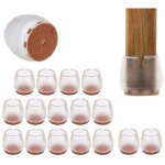 16 embouts de protection en silicone pour pieds de table et de chaise, en feutre de 12 � 16 mm