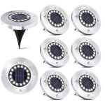 16 led lampe solaire extrieur - 8 pices spot solaire jardin etanche lampadaire pour passerelle chemin ...