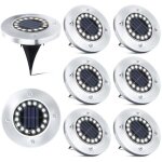 16 led lampe solaire extrieur - 8 pices spot solaire jardin etanche lampadaire pour passerelle chemin ...