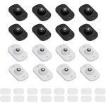 16 mini roulettes auto - adh�sives 360�, pour meubles / appareils / poubelles, noir et blanc