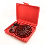 16 pcs kit scies cloches bi - m�tal en acier carbone 19 - 127mm scie cloche coffret pour bois, plaque ...