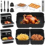 16 pi�ces accessoires airfryer pour ninja foodi flexdrawer af500eu 10. 4 l, accessoires plat pour ninja ...