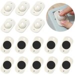 16 pi�ces, mini roulettes auto - adh�sives, mini roulettes en plastique, poulie � billes pivotante � ...