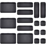16 - piece organisateur bureau tiroir, 3 plateaux tailles, plastique, pour maquillage / argenterie / ...