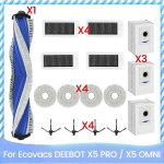 16 pi�ces de rechange pour aspirateur x5 pro / x5 pro omni : chiffon de nettoyage, filtre hepa, brosse ...